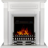 Șemineu electric ArtFlame Orina & Galileo silver, 900x900x270mm, Alb