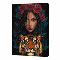 Картина по номерам Ideyka KHO8481 30x40cm Eco, Privire pradatoare cu vopsele metalic extra