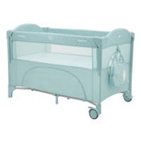 Манеж Kikka Boo 31003010112 Milky Way Mint 2023, pliabil cu 2 niveluri