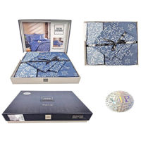 Домашний текстиль Promstore 44286.68 Lenjerie de pat Euro 2pers NewHome VIP Narin Lacivert