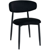 Стул Deco Meridian Catifea Black (HLR66)+Black Legs