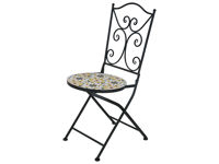 Scaun Bistro Mozaic 38X38X90cm, metal/piatra