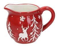 Посуда прочая Tognana 39437 Recipient pentru frisca Natale Winter Wonderland 300ml, rosu