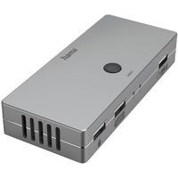 Переходник для IT Hama 200135 KVM Switch, 4 ports, 3 x USB-A, 1 x HDMI™, incl. cables