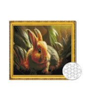 Картина по номерам Art Gallery GB87739 Mozaic cu diamante 30x40cm Iepuras dragut in padure