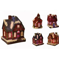 Decor de Crăciun și Anul Nou Promstore 29684 Suvenir de craciun LED Casa inzapezita