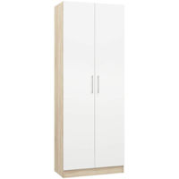 Шкаф Mobildor-Lux Стеллаж Practik (80x40x210H см) Sonoma/белый