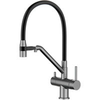 Смеситель кухонный Gappo G4398-89 Grafit (Chiuveta Plus)