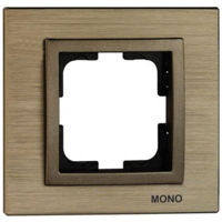 Întrerupător electric Mono Electric Rama 1P aluminiu bronza Style