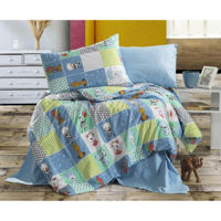 Домашний текстиль Cottony SLPR Ranforcce Tedy blue/Blue inchis: 1 per