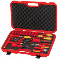 Набор ручных инструментов JTC JTC-I018 Набор инструмента и головок торцевых изолированных до 1000V 1/2", 24 предмета
