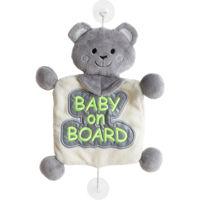 Accesoriu auto BabyJem 875 Jucarie de plus Baby On Board Gri