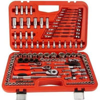 Набор головок, бит, насадок Jetech 018J123 Набор торцевых головок метрических и дюймовых 1/2", 3/8", 1/4", 123 предмета