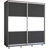 Шкаф Mobildor-Lux Aron cu uși glisante orizontal (180x60x200H cm) Anthracite