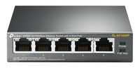 .5-port 10/100M TP-LINK PoE Switch, TL-SF1005P, with 4 Port PoE, 67W Budget, steel case