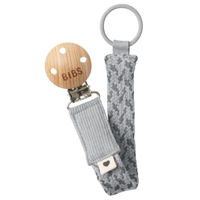 Пустышка BIBS 9401102 Lantisor clip pentru suzeta Cloud/Iron