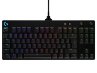 Gaming Keyboard Logitech G PRO, TKL, Mechanical, GX Blue Clicky, RGB , US Layout, Black, USB