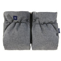 Аксессуар для колясок Zaffiro Муфта wool premium 38 x 26 cm Beige wool premium + melange grey