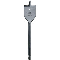 Сверло Milwaukee 4932363145 Плоское сверло для дерева с шестигранным хвостовиком 1/4 дюйма, 32x152