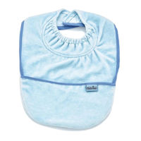 Bavețică BabyJem 375 Baveta cu buzunar Velvet Albastra