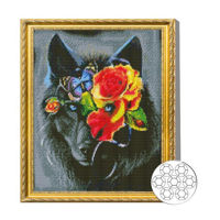 Картина по номерам Art Gallery GA86356 Mozaic cu diamante 40x50cm Lup in flori