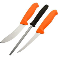 Cuțit turistic MoraKniv Hunting Set Orange 2 knives/sharpening steel