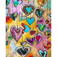 Tablou pe numere Strateg R 9 /21 (GS1014)(50029) Ghirlanda de inimi , 40x50 cm