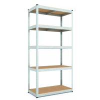 Cтеллаж складской Nex Home Raft metalic Budget 1800x600x400mm, 5 polite MDF, galvanizat