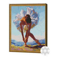 Картина по номерам Art Gallery QB204455 Mozaic cu diamante patrate 40x50cm Plecaciunea balerinei