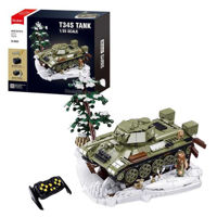 Конструктор Sluban B7072 Tanc Т-34, scara 1:35, cu telecomandă, 873 elem.