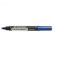 Marker permanent Centropen Permanent 2,5 mm rotund albastru