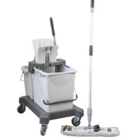 Accesoriu pentru curățenie Vileda 147205 Ultraspeed Pro Starter Set (galeata25L&8L+storcator+mop+maner telesc)