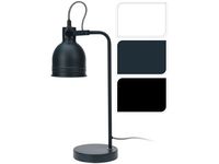 Лампа настольная H42cm (E14 MAX 40W), металл,3 цвета
