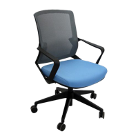 cumpără Scaun de birou 610x630x885 mm, gri cu albastru în Chișinău