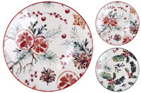 Тарелка Promstore 45949 Farfurie de desert 19cm, Fructe si pomusoare, porțelan