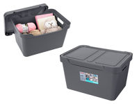 Container cu capac Econova Luxe 18l, 38X27.6X22cm, gri