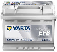 Автомобильный аккумулятор Varta 60AH 640A(EN) клемы 0 (242x175x190) S6 005 EFB (Prof DP) (932060064K312)