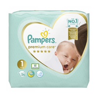 Подгузники Pampers Premium Care 1 (2-5 kg) 26 шт