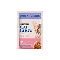 Cat Chow pentru pisoi cu curcan și dovlecel în jeleu 85 gr