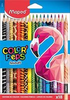 Creioane colorate MAPED Animale, 18 culori