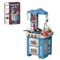 Игрушечная кухня и посуда Essa 922-126 Set de joacă Bucătar talentat, 69elem, albastru