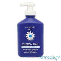 Camomilla Blu Energy Man pH 5.5 gel intim antibacterian, ginseng 300ml