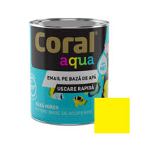 CORAL AQUA Эмаль на Водной Основе, Желтая 0,6 л