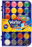 Акварельные краски 28 цв +кисточка Colorino