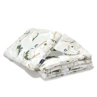 Set perna+plapuma din bumbac La Millou – Heron In a Cream Lotus