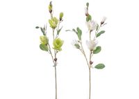 Floare artificiala "Creanga de Magnolie"(5 flori) H84cm, 2 tipuri