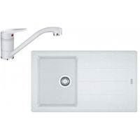 Мойка кухонная со смесителем Franke 114.0531.830 BFG 611-86 + Novara Plus Alb