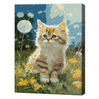 Tablou pe numere Art Gallery EX8646 Motanas pintre flori 30x40cm