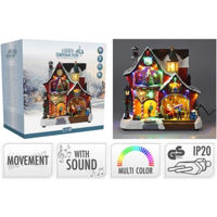 Decor de Crăciun și Anul Nou Promstore 54308 suvenir de Craciun cu LED Casa 26x16x27cm