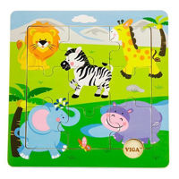 Головоломка Viga 50838 Discovery Puzzles Wild Animals